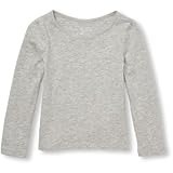 ザ・チルドレンズプレイス THE CHILDREN'S PLACE/ ガールズベーシックロングスリーブソリッドトップ ヘザー ファルコン トップス長袖Tシャツ 4歳【並行輸入】