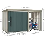3月31日までのプレゼント企画　タクボ物置　Ｍｒ.ストックマンプラスアルファ　TP-3722　一般型　標準型＋床保護マット　1セット付　【追加金額で工事も出来ます】 ジェイドグレー