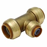 SharkBite U412LFA 3/4-Inch by 3/4-Inch by 1/2-Inch SharkBite Lead Free Reducing Tee [並行輸入品]