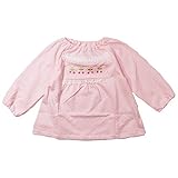 《H29年春物》(日本製) Pample Mousse(パンプルムース) キラメキタック天竺さくらんぼ刺繍オーバーブラウス 90cm /PK NO.DP-71209