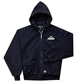 NFL San Diego Chargers Cumberlandキャンバスキルト裏地フード付きジャケット、海軍、ミディアム