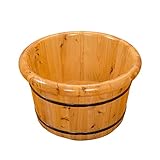 C&L フットバス、木製フット洗面器フットバスバレルフットマッサージフットベイスンカバーフットタブ付き41 * 32 * 25cm ( サイズ さいず : 41*32*25cm )