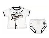 MLB Detroit Tigers InfantsベビーBoy Player Tee &ボトムセット、ホワイト