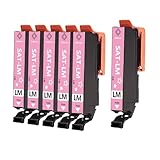 エプソン用 SAT SAT-LM 互換 インクカートリッジ ライトマゼンタ 6本セット 増量版【残量表示】対応機種 EP-712A EP-713A EP-714A EP-715A EP-716A EP-812A EP-813A EP-814A EP-815A EP-816A