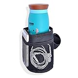 hanano ベビーカー用 多機能 小物入れ バッグ マザーズバッグ ドリンクホルダー フック付き ペットボトル 哺乳瓶 収納 簡単 取り付け (タイプB)