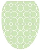 トイレTattoosグリーン泡装飾アップリケfor Toilet Lid Elongated ブルー TT-5001-O 1