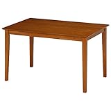 不二貿易 ダイニングテーブル スノア 幅135×奥行770cm 天然木 ライトブラウン 96846