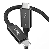 Thunderbolt 4 ケーブル ブラック 1.5m 240W急速充電 8K対応 40 Gbps データ転送 Type-C &Type-C ケーブル USB-C & USB-C MacBook/iPad/Mac mini/iphone15/iphone 16/iphone 17など対応(1.5m ブラック)