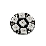 Lovoski 　 7-Bit WS2812 5050 RGB LED　リング　ラウンド　装飾　電球　開発ボード　プラスチック製