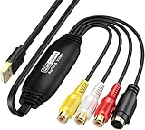 USB2.0 ビデオキャプチャー 1920×1080p 1080P対応 ビデオ/VHS 8mm DVD ダビング パソコン取り込み ビデオキャプチャー キャプチャーボード (A)