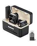 【2026新型 Hi-Fi 2本セット】 KUKIHO ピンマイク360°集音 ワイヤレスマイク iPhone17・全iPhone/iPad/Android対応 type-C ライトニング対応 2人同時使用 瞬時接続 音画同期 ノイズ軽減 プラグ＆プレイ アプリ不要 8時間連続使用 クリップ式 超軽量 動画録画/Vlog撮影/生放送用(2 TX +1 RX+Lightning変換アダプタ)