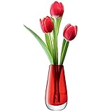 G732-14-804 FLOWER COLOUR BUD VASE RED TLA2107