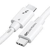 Cable Matters [Intel認定] 40Gbps Thunderbolt 4ケーブル 3.3フィート 8Kビデオ 240W充電 ホワイト - 1m USB4、Thunderbolt 3ケーブル、USB-Cに対応