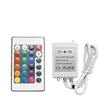 LEDテープ用 RGB用リモートコントローラーセット リモコン / DCジャック /受信機 / コネクタ / 12V / RGB / 5050SMD / コネクター / 調光器 / 5050 / SM