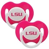 2 pack Pink Lsu Tigers Pacifiers NCAA licensed New in package by Baby Fanatic [並行輸入品]