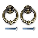 Xiton 2個 取っ手 取手 ドア取っ手 ハンドル ドアハンドル ノブ ドアノブ 引き出しつまみ 引き出し部品 手すり ネジ付き ドレッサー/タンス/キャビネット/食器棚 アンティーク取っ手