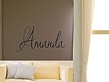 Amanda男の子女の子部屋保育園ベビーキッズ名前ビニール壁引用ステッカー