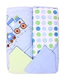 Spasilk Hooded Terry Bath Towel with Washcloths, Blue Plane, 2-Count by Spasilk [並行輸入品]