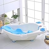 赤ちゃん 子供 大きなサイズ クジラ バスタブ バスタブ付き 人間工学に基づいた設計 リアルタイム 水温測定 バスタブ,Blue