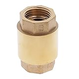 Sharplace インラインスプリング式　≤120℃ 　逆止め弁　一方向バルブ　垂直方向　水　油　全３サイズ - 1/2インチ