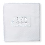 SwaddleDesigns Ultimate Receiving Blanket, Classic Polka Dots, Pastel Blue by SwaddleDesigns [並行輸入品]