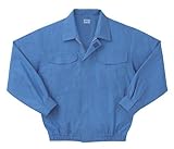 (SUN-S) サンエス 空調服 長袖ブルゾン (ファン無・服のみ) 綿100% 生地薄地 (KU90550) ライトブルー 4L