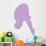 体操フロントDiveラベンダー壁デカールby Wallmonkeys Peel and Stickグラフィックwm64611 60"H x 39"W - Jumbo GEN-14239-60