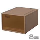 天馬(Tenma) フィッツケース ワイドL-53 ブラウン 【2個組】