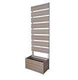 スタイリッシュフェンス1860withプランター（1800×600mm アーバン【溝あり】 ブラウン）人工木 目隠しフェンス 旭興進株式会社 JJ PROHOME ガーデニング DIY