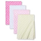CircoTM 4pk Flannel Receiving Blankets - Snooz'n Safari Girls' by Circo