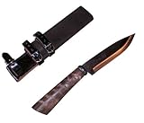 千成 藤乃鉈 剣型両刃鉈 本鍛造鋼付五寸刃150mm 木製鞘付