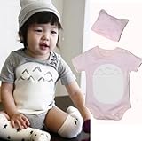 ベビー赤ちゃん　新生児連体服+帽子 カバーオール ピンク　 (80-90-95cm)各サイズ一枚ずつ 【3点】