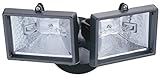 Lithonia Lighting OFTM 300Q 120 LP BZ M6 Mini Twin-Head Flood Light 150-Watt Double Ended Quartz Hal