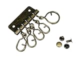 ファミリーツール(FAMILY TOOL) キーケース金具 5連 Gカン付 アンティークゴールド 1個入 57411