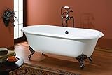 Cheviot Products Inc。2111-wc-ab-blackカスタマイズRegal Cast Iron Bathtub With連続Rolled rim-2127 – 1 24" x 6