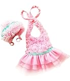 (コ-ランド) Co-land キッズ水着 女の子 ワンピース2点セット キャップ付き ジュニア 配色 フリル スクール ベビーみずぎ 子供用 ガールズ ピンク 2XL