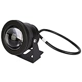 「TKOOFN」完全防水 10W　12V　RGB　LEDライト　スポットライト　リモコン付 多色変化　高輝度・省エネ 多用途　水槽 芝生　噴水用 角度調節可能　ブラック