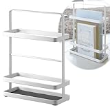 マガジンラック おしゃれ スリム アイアン マガジンラック タワー ホワイト 07867