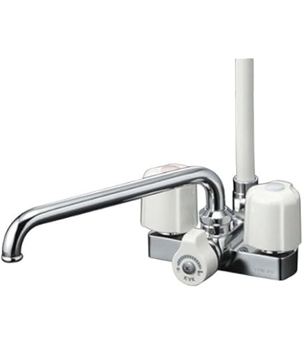Amazon | KVK 浴室用デッキ形2ハンドルシャワー KF2008G3 | 浴室水栓