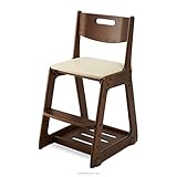 イトーキ 木製チェア ソフトレザー張り モカブラウン・ベージュ KM76-86BE