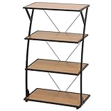 不二貿易 マルチラック 4段 SMART 幅60cm ブラウン 31288