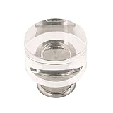Hickoryハードウェアp3709-casn Midwayノブ1 – 1 / 4 " Crysacrylicサテンニッケル仕上げ