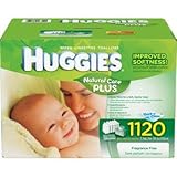 Huggies Natural Care Plus Wipes 1120ct ハギーズ　ナチュラルケア　ワイプス　1120枚片手で簡単取り出せるワイプケースと　携帯用ケース付　《並行輸入》