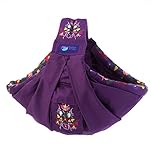 Baba Slings ババスリング 【日本正規品保証付】【正規代理店】 抱っこひも/ベビースリング BBS202 パープルエンブロイダリー