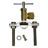 LASCO 17-0601 1/4-Inch Compression Outlet Self Tapping Brass Saddle Needle Valve by LASCO