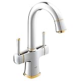 グローエ　GROHE SPA COLLECTIONS　【21 107 IGJ】　グランデラ 2ハンドル洗面混合栓(引棒付) クロームxゴールド