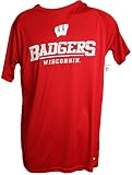 NCAA Wisconsin Badgers Fusionフィット半袖 – アナグマ 3L