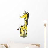 Wallmonkeys WM302277 Cute Little Baby Giraffe - 4 Peel and Stick Wall Decals (18 in H x 14 in W) [並行