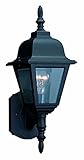 High Quality 507566 Maple Street 1 Light Indoor/Outdoor Wall Light, Black