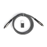 【国内正規品】Keychron ダブルスリーブ・ギークケーブル、USB Type-C to Type-Cケーブル (ブラック)